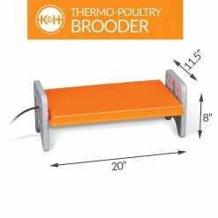 K&H 11.5 in. x 20 in. x 8 in. 40-Watt Thermo-Poultry Brooder Large Gray/Orange by Unbranded 15 K&H 11.5 in. x 20 in. x 8 in. 40-Watt Thermo-Poultry Brooder Large Gray/Orange by Unbranded -Cheap Bird & Wildlife Supplies Store accessories 100542463 4f 1000