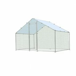 10 ft. x 6.6 ft. Metal Walk-In Chicken Run by Amucolo
