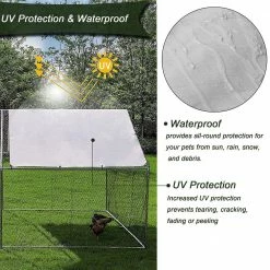 10 ft. x 6.6 ft. Metal Walk-In Chicken Run by Amucolo -Cheap Bird & Wildlife Supplies Store accessories cx cyw1 385 fa 1000