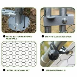 10 ft. x 13 ft. Metal Walk-In Chicken Run by Amucolo -Cheap Bird & Wildlife Supplies Store accessories cx cyw1 386 fa 1000