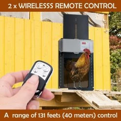1-Acre Sensor Timer Controlled Automatic Wireless Chicken Coop Opener Kit by Hillstry -Cheap Bird & Wildlife Supplies Store accessories wf cd at 1 1f 1000
