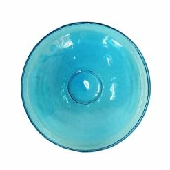 14 in. Dia Teal Blue Reflective Crackle Glass Birdbath Bowl by Achla Designs -Cheap Bird & Wildlife Supplies Store achla designs accessories cgb 14t 66 1000