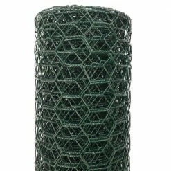 1 in. x 24 in. x 25 ft. Vinyl Coated Galvanized Steel Poultry Netting in Green by Acorn International