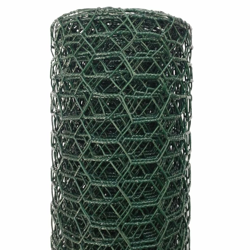 1 in. x 24 in. x 25 ft. Vinyl Coated Galvanized Steel Poultry Netting in Green by Acorn International 1 1 in. x 24 in. x 25 ft. Vinyl Coated Galvanized Steel Poultry Netting in Green by Acorn International