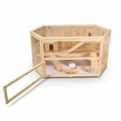 Fir 3-Tier Hamster Cage by ALEKO -Cheap Bird & Wildlife Supplies Store aleko beds cages whc001 hd 1f 1000
