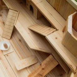 Fir 3-Tier Hamster Cage by ALEKO -Cheap Bird & Wildlife Supplies Store aleko beds cages whc001 hd 44 1000