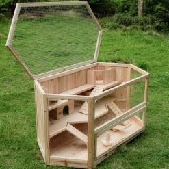 Fir 3-Tier Hamster Cage by ALEKO -Cheap Bird & Wildlife Supplies Store aleko beds cages whc001 hd fa 1000