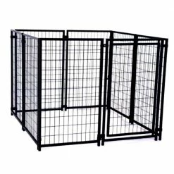 4 ft. H x 5 ft. W x 5 ft. L Dog Kennel by ALEKO -Cheap Bird & Wildlife Supplies Store aleko dog kennels dk5x5x4sq hd 1f 1000