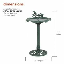 33 in. Tall Outdoor Lotus Birdbath Yard Statue, Green by Alpine Corporation 13 33 in. Tall Outdoor Lotus Birdbath Yard Statue, Green by Alpine Corporation -Cheap Bird & Wildlife Supplies Store alpine corporation bird bath fountains tec108 40 1000