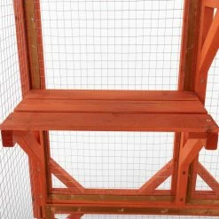 Wooden Cat Cage with Green Asphalt Roof, Galvanized Wire Mesh by Amucolo 8 Wooden Cat Cage with Green Asphalt Roof, Galvanized Wire Mesh by Amucolo -Cheap Bird & Wildlife Supplies Store amucolo beds cages bss cyw1 5129 4f 1000