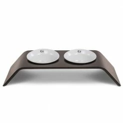 K1 CapCap Pet Food Table in Black Walnut by AndMakers