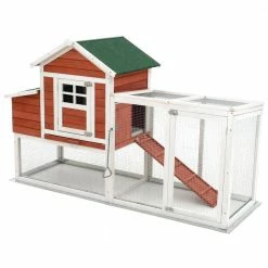 Large 72.5 in. Modular Chicken Coop and Poultry Cage with All wire Sun Yard by Animal House