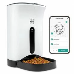 Smart Automatic Pet Feeder W/Wi-Fi, Programmable Food Dispenser for Dogs and Cats by ARF PETS