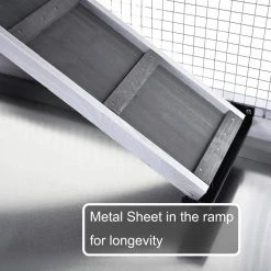 5.1 ft. x 1.7 ft x 3.1 ft. Small Animal House Pet Rabbit Hutch Wooden Chicken Coop with Tray and Ramp - Medium Gray by Angel Sar 17 5.1 ft. x 1.7 ft x 3.1 ft. Small Animal House Pet Rabbit Hutch Wooden Chicken Coop with Tray and Ramp - Medium Gray by Angel Sar -Cheap Bird & Wildlife Supplies Store beds cages ad000041 fa 1000