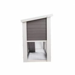 ECOFLEX Columbia Rabbit Hutch in Grey by New Age Pet -Cheap Bird & Wildlife Supplies Store beds cages erh305 1f 1000