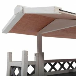 2-Tier Wood Rabbit Hutch Outdoor Pet House with Roof and Ladder, Pet Shelter for Indoor and Outdoor, Gray and White by Unbranded 8 2-Tier Wood Rabbit Hutch Outdoor Pet House with Roof and Ladder, Pet Shelter for Indoor and Outdoor, Gray and White by Unbranded -Cheap Bird & Wildlife Supplies Store beds cages h w1041r0299 1f 1000