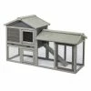 Removable Tray and Ramp Garden Backyard Pet House by Foobrues