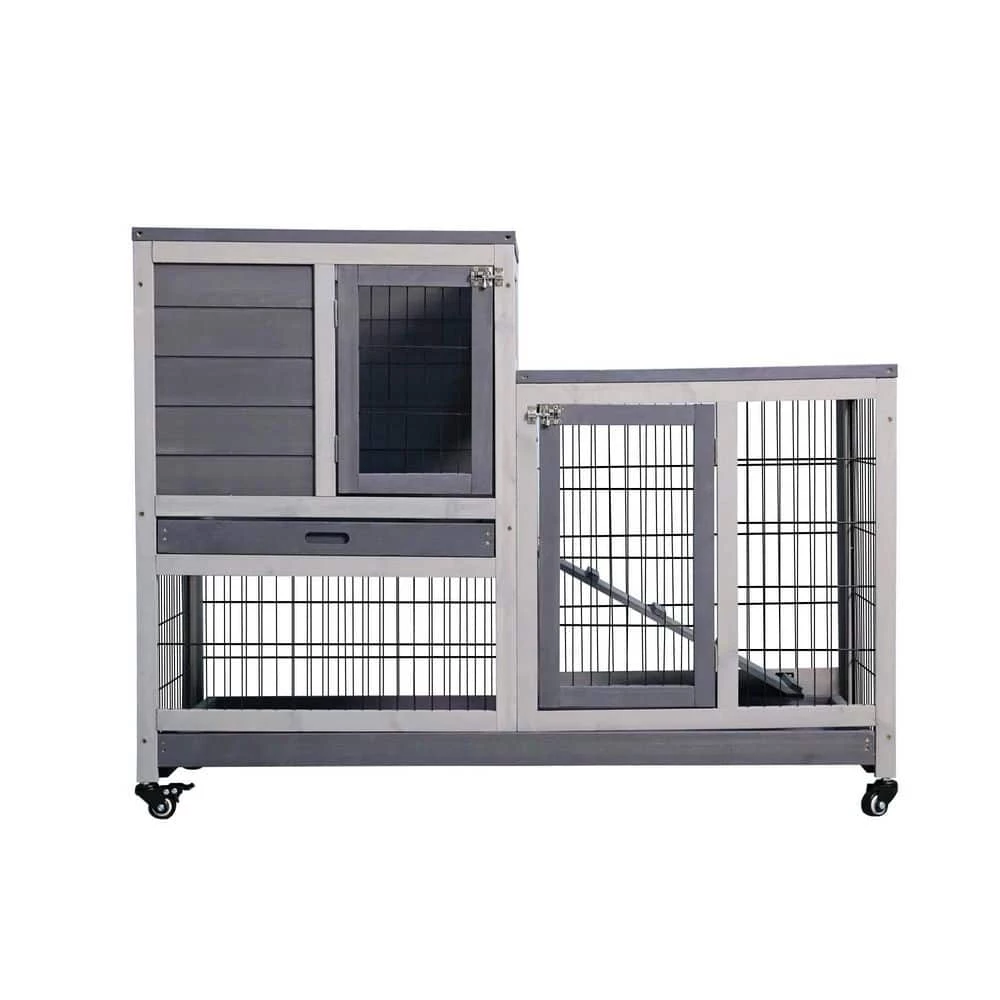 Outdoor Rabbit Hutch Small Animal Coop with Wheels by Foobrues 1 Outdoor Rabbit Hutch Small Animal Coop with Wheels by Foobrues