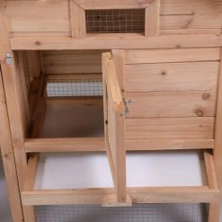 Outdoor Fir Wooden Pet Bunny House Wooden Cage in Natural by Foobrues -Cheap Bird & Wildlife Supplies Store beds cages lnn 23173605 66 1000