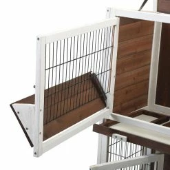 Outdoor Wooden Rabbit Hutch Chicken Coop with Removable Tray and Ramp by ANGELES HOME -Cheap Bird & Wildlife Supplies Store beds cages mhp6nna 8d0102 4f 1000