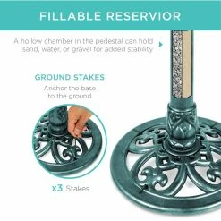 Lily Leaf Green Pedestal Birdbath by Best Choice Products -Cheap Bird & Wildlife Supplies Store best choice products bird bath fountains sky4833 4f 1000