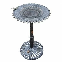 Butterfly Sunflower Bird Bath by Unbranded