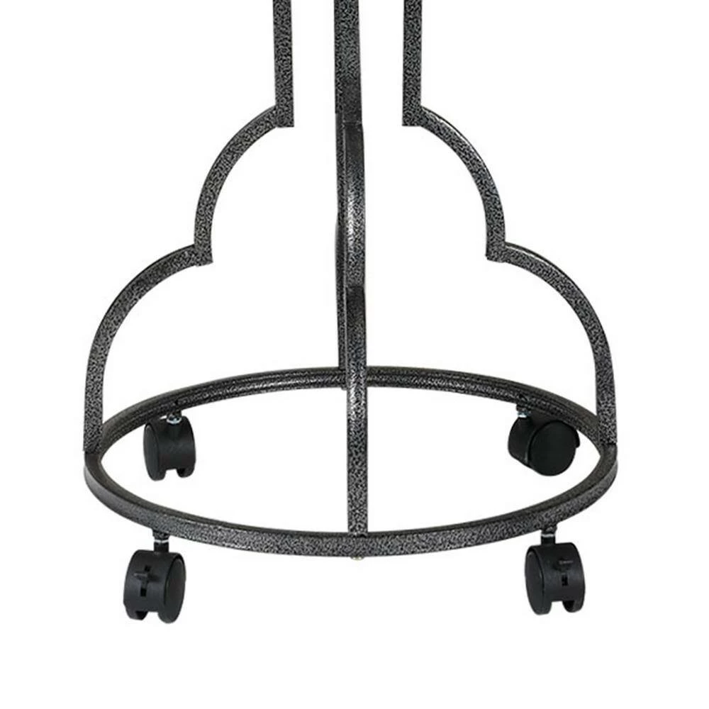 Black Bird Stand Rack with Solid Wood Perch Furniture Cover, Feeding bowls, Waste Tray, Toy Hook and Casters by Amucolo 5 Black Bird Stand Rack with Solid Wood Perch Furniture Cover, Feeding bowls, Waste Tray, Toy Hook and Casters by Amucolo - Image 5