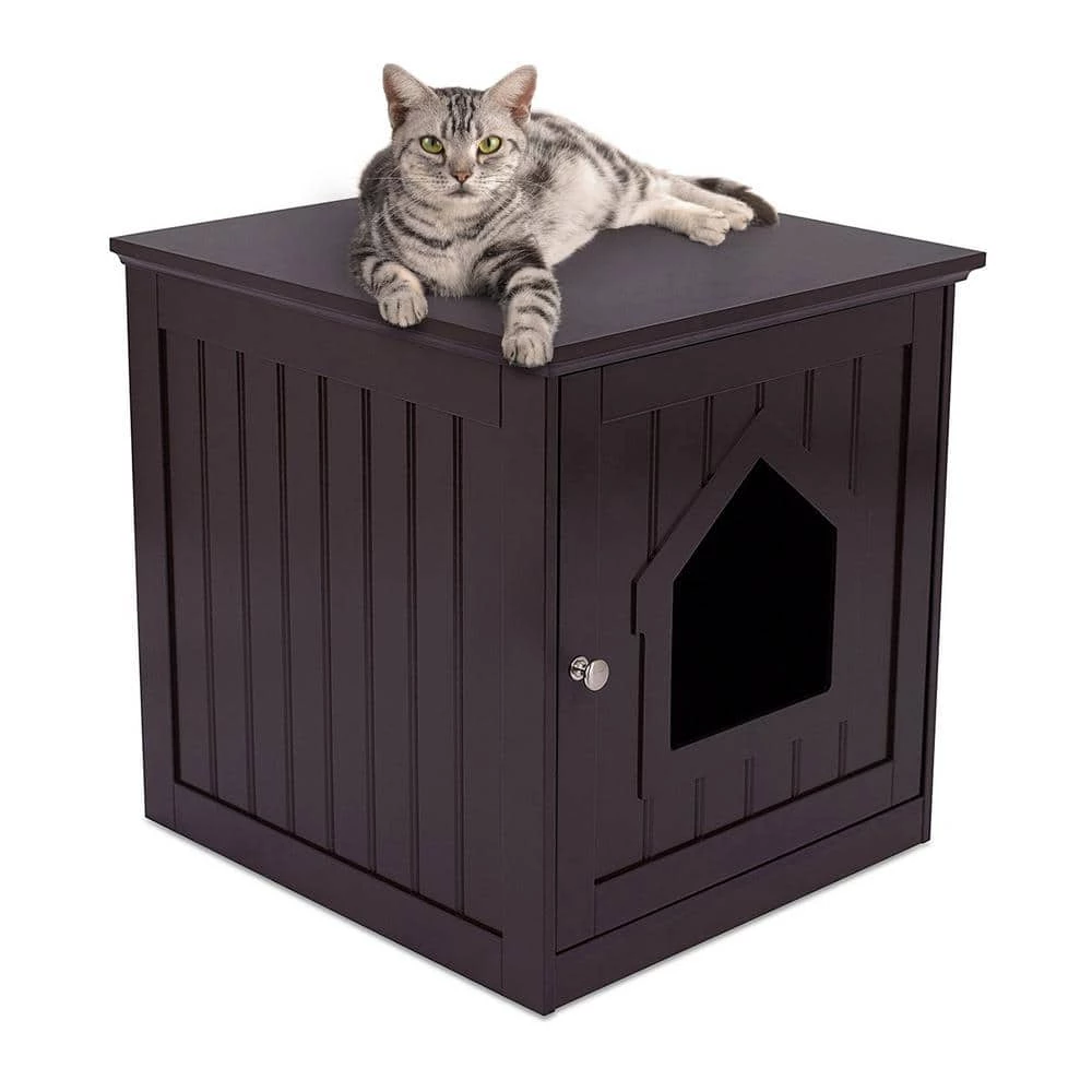 Cat House (Espresso) by BirdRock Home 1 Cat House (Espresso) by BirdRock Home