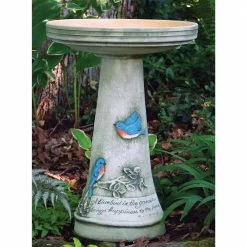 Large Green Burley Clay Hand Painted Bluebird Bird Bath by BIRDS choice 13 Large Green Burley Clay Hand Painted Bluebird Bird Bath by BIRDS choice -Cheap Bird & Wildlife Supplies Store birds choice bird bath fountains bcbluebird 76 1000