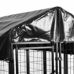 4 ft. x 4 ft. x 6 ft. Welded Wire Kennel by PRIVATE BRAND UNBRANDED -Cheap Bird & Wildlife Supplies Store black dog houses 308605b fa 1000