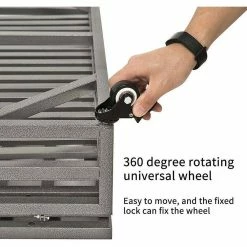 44.20 in. Indoor and Outdoor Heavy-Duty Dog Crate Cage Kennel House with Strong Metal Frame by Foobrues -Cheap Bird & Wildlife Supplies Store black foobrues dog houses lnn p23167932 fa 1000