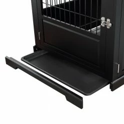 Black Fairview Triple Door Dog Crate - Large by zoovilla 12 Black Fairview Triple Door Dog Crate - Large by zoovilla -Cheap Bird & Wildlife Supplies Store black zoovilla dog houses pth1082021700 fa 1000