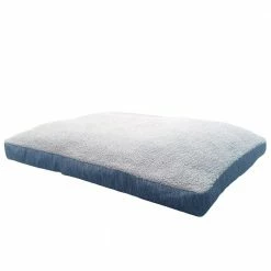 Jacquard Gusset Large 40 in. x 30 in. Blue Dog Bed by Unbranded