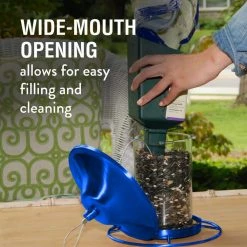 Blue Sparkle Panorama Hanging Bird Feeder - 2 lb. Capacity by Perky-Pet -Cheap Bird & Wildlife Supplies Store blue perky pet bird feeders 312b 76 1000