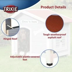 Dog's Inn Dog House in Blue/White by TRIXIE 11 Dog's Inn Dog House in Blue/White by TRIXIE -Cheap Bird & Wildlife Supplies Store blue trixie dog houses 39513 fa 1000