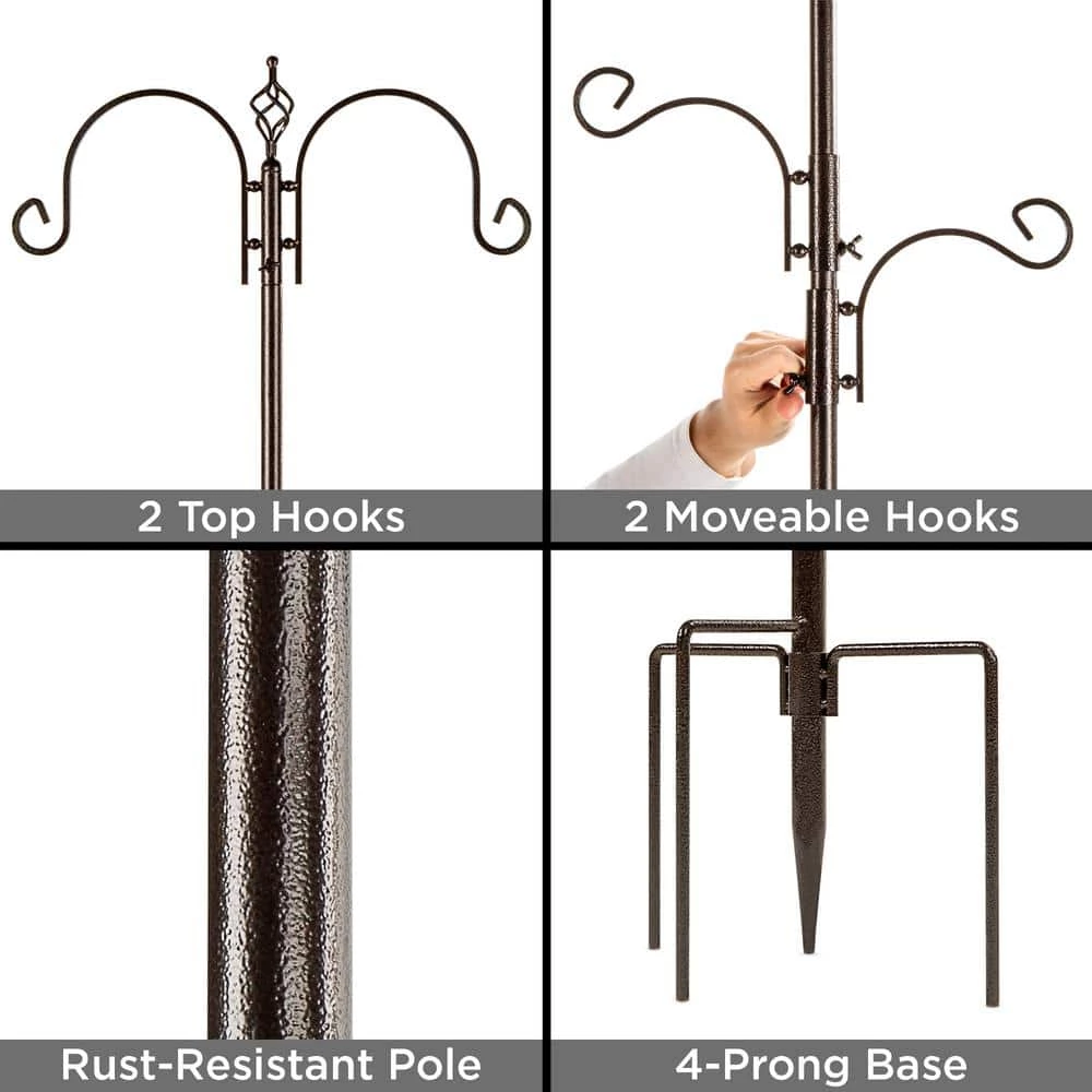 Steel Suet/Block Multi-Bird Feeder Station by Best Choice Products 4 Steel Suet/Block Multi-Bird Feeder Station by Best Choice Products - Image 4