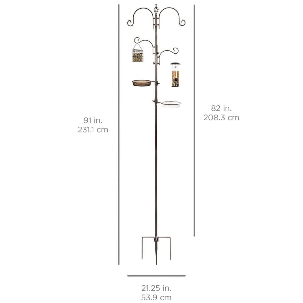Steel Suet/Block Multi-Bird Feeder Station by Best Choice Products 5 Steel Suet/Block Multi-Bird Feeder Station by Best Choice Products - Image 5