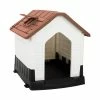 Small Plastic Dog House - Brown and White by EdenBranch