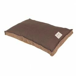 Medium 36 in. x 27 in. Denim Pet Bed Brown by Happy Tails