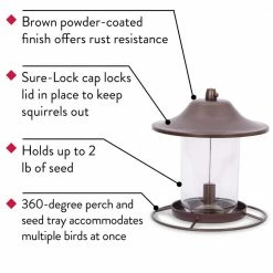Brown Panorama Hanging Bird Feeder - 2 lb. Capacity by Perky-Pet 13 Brown Panorama Hanging Bird Feeder - 2 lb. Capacity by Perky-Pet -Cheap Bird & Wildlife Supplies Store brown perky pet bird feeders 312 66 1000