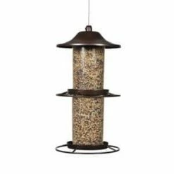 Brown Panorama Hanging Bird Feeder - 4.5 lb. Capacity by Perky-Pet