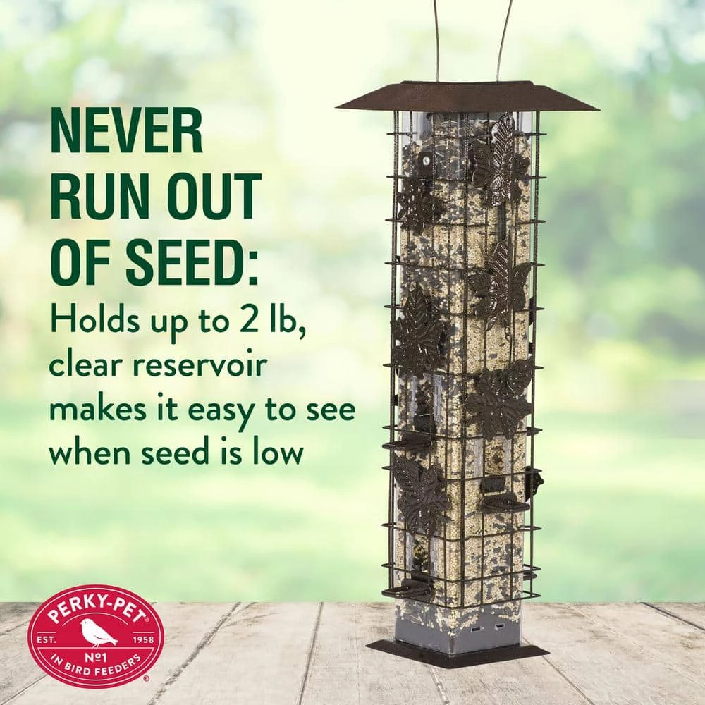 Squirrel-Be-Gone Squirrel Resistant Metal Wild Bird Feeder - 2 lb. Capacity by Perky-Pet 6 Squirrel-Be-Gone Squirrel Resistant Metal Wild Bird Feeder - 2 lb. Capacity by Perky-Pet - Image 6