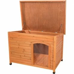 Natura Insulated Classic Club Dog House -Large by TRIXIE -Cheap Bird & Wildlife Supplies Store brown trixie dog houses 39518 4f 1000