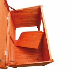 Natura Classic Dog House, Flat Hinged Roof, Adjustable Legs, Brown, Large by TRIXIE -Cheap Bird & Wildlife Supplies Store brown trixie dog houses 39553 4f 1000