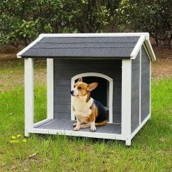 35.83 in. W Outdoor Wooden Dog House by Foobrues 14 35.83 in. W Outdoor Wooden Dog House by Foobrues -Cheap Bird & Wildlife Supplies Store burlywood foobrues dog houses lnn 23170277 4f 1000