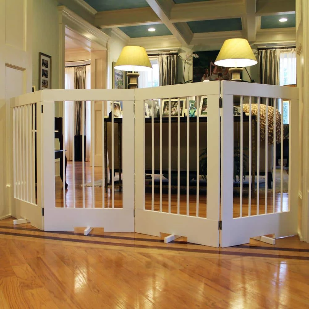 4-Panel Freestanding Pet Gate in White by Cardinal Gates 2 4-Panel Freestanding Pet Gate in White by Cardinal Gates - Image 2