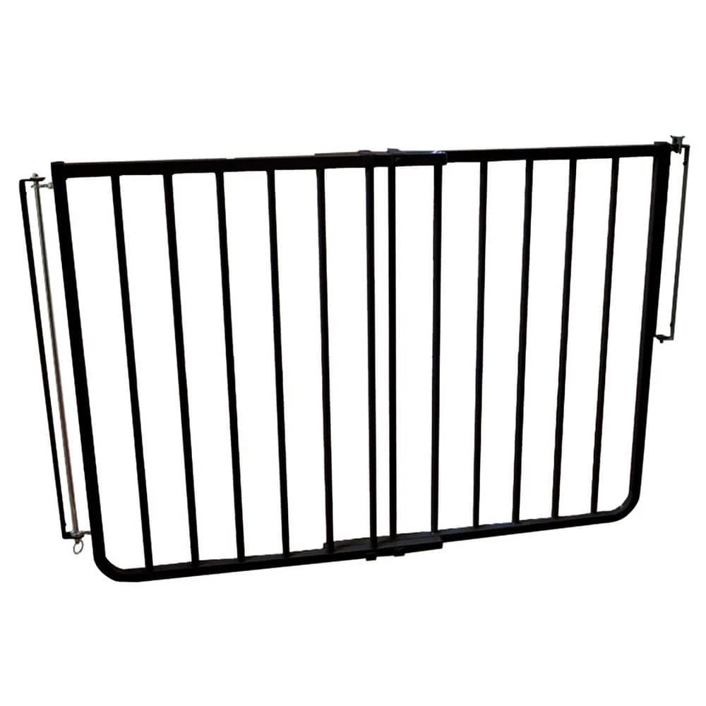 30 in. H x 27 in. to 42.5 in. W x 2 in. D Stairway Special Outdoor Safety Gate in Black by Cardinal Gates 1 30 in. H x 27 in. to 42.5 in. W x 2 in. D Stairway Special Outdoor Safety Gate in Black by Cardinal Gates