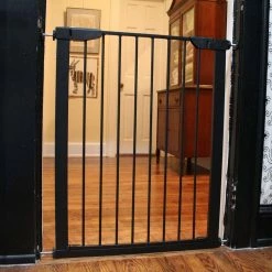 36 in. H x 29.5 in. to 32.5 in. W x 1 in. D Black Extra Tall Premium Pressure Gate by Cardinal Gates 5 36 in. H x 29.5 in. to 32.5 in. W x 1 in. D Black Extra Tall Premium Pressure Gate by Cardinal Gates -Cheap Bird & Wildlife Supplies Store cardinal gates dog pens gates xtppg b p 4f 1000