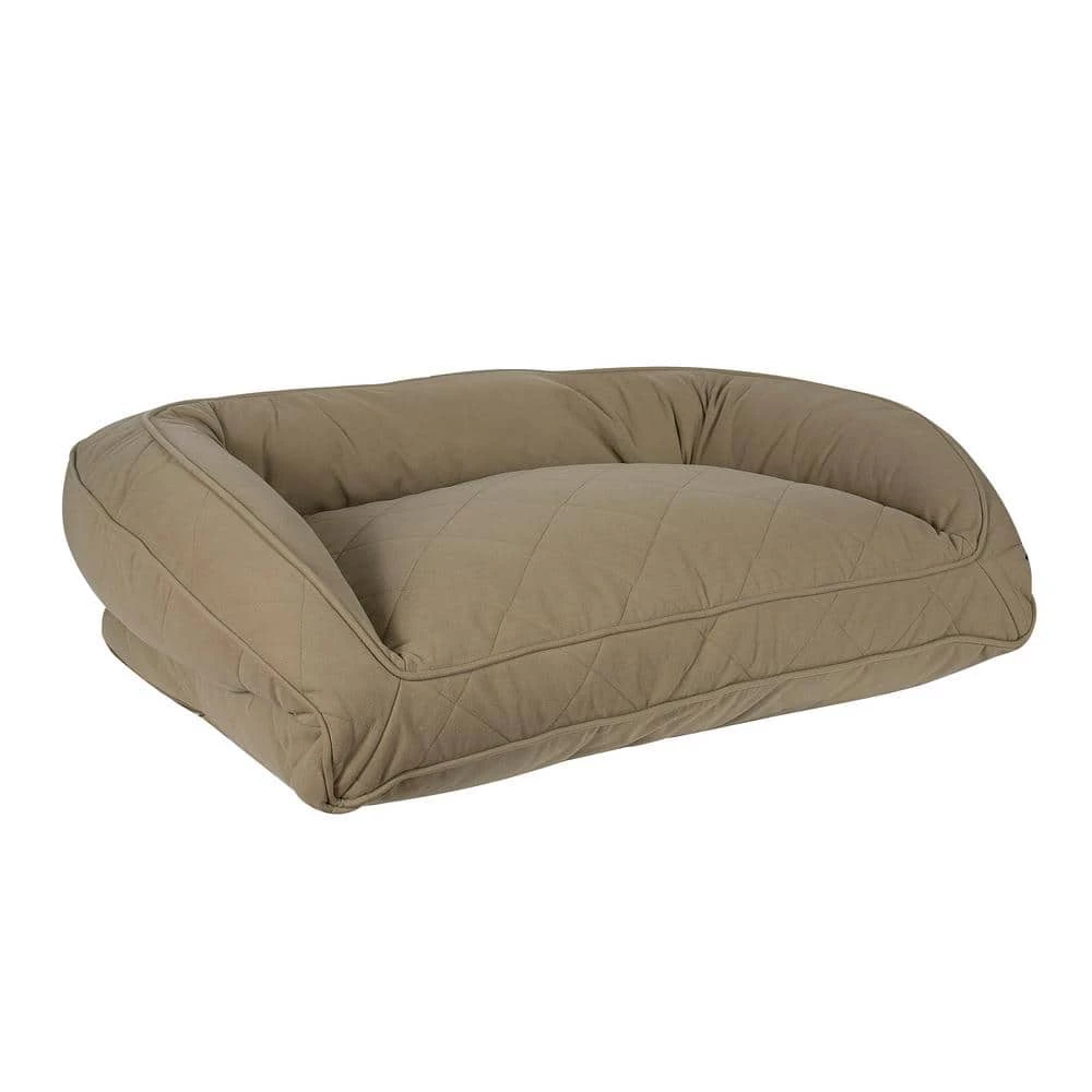 Large/X-Large Sage Memory Foam Quilted Microfiber Bolster Bed by Carolina Pet Company 3 Large/X-Large Sage Memory Foam Quilted Microfiber Bolster Bed by Carolina Pet Company - Image 3