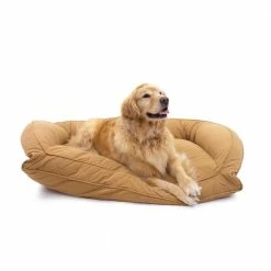 Large/X-Large Saddle Quilted Microfiber Bolster Bed by Carolina Pet Company